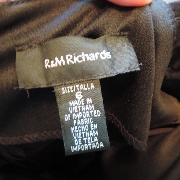 R&M Richards Evening Gown with Open Lace Shoulders - Picture 4 of 4